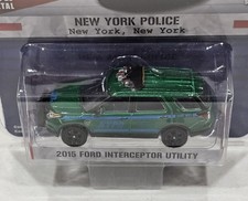 Greenlight 1:64 Hot Pursuit 2015 Ford Interceptor Utility New York Police Green