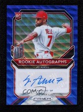 2021 Panini Prizm Rookie Auto Blue Wave Prizm 14/50 Jo Adell #RA-JOA Auto 0d44