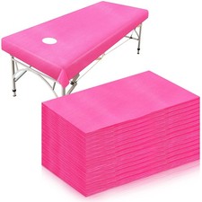 30 Pieces Massage Table Sheets 31 x 79 Inches Large Disposable Bed Table Cove...
