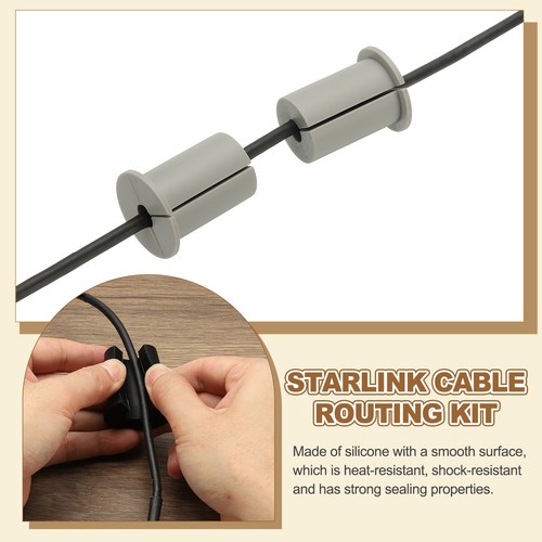 6 Pcs 3/4" Wall Grommet Cable Routing Kit for 0.3" (7.5mm) Hole White - Photo 3/7