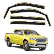 in-Channel Window Rain Guards 2019-2026 Dodge Ram 1500 Crew Cab New Body Style