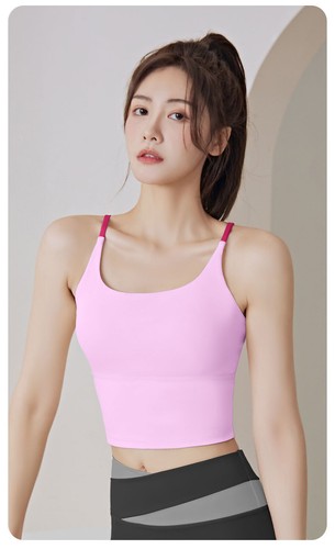 Womens Bra Fitness Yoga Sports Bra with Chest Pad Vest Top Underwear Beauty Back - Picture 16 of 38