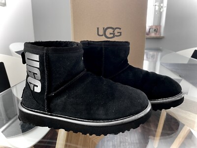 UGG Boots Original GR.37 Stiefeletten Echt LEDER/Lammfell schwarz