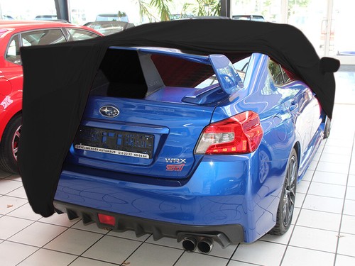 Vollgarage Car-Cover Schwarz mit Spiegeltaschen für Subaru Impreza IV bis 2018 - Picture 10 of 10