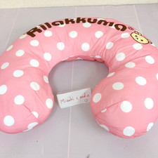 San-X Rilakkuma Korilakkuma Plush Dararan Waist Cushion Pink polka dot Rare JP