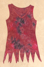 Slinky Burgundy Sleveless TUNIC TOP Blouse MINI DRESS S/XS VNT 1970 Retro SALE