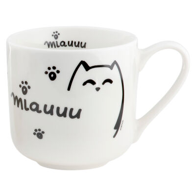Kaffeebecher Becher Tee Cup  Love Katze  455 ml AMBITION