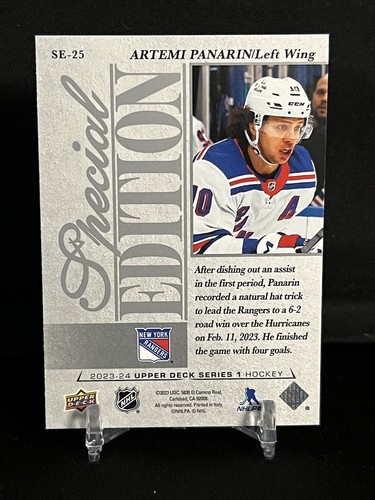 2023-24 cubierta superior Artemi Panarin edición especial #SE-25 NY Rangers - Imagen 2 de 2