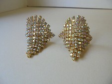 Beautiful Aurora Borealis Rhinestone Shoe Clips