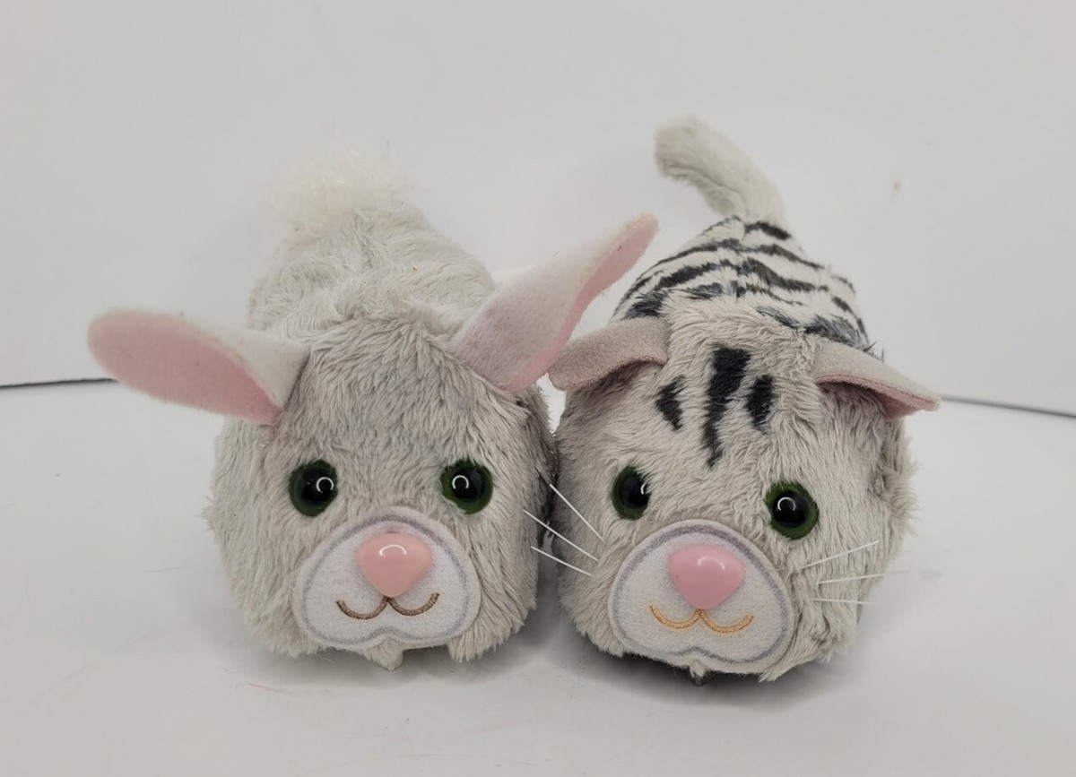 Furreal Friends Furry Frenzies Pets & Accessories Gray Cat & Bunny