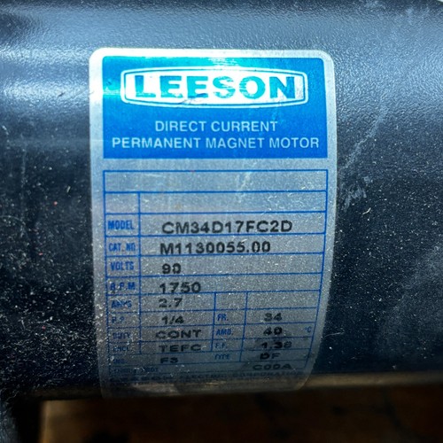 LEESON M1130055.00 DIRECT CURRENT PERMANENT MAGNET MOTOR 1750 RPM CM34D17FC2D 🎯 - Picture 6 of 10