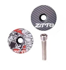 Bicycle Stem Cap Cover Headset Fork Aluminum Top 1-1/8 Threadless Mtb Road Ztto