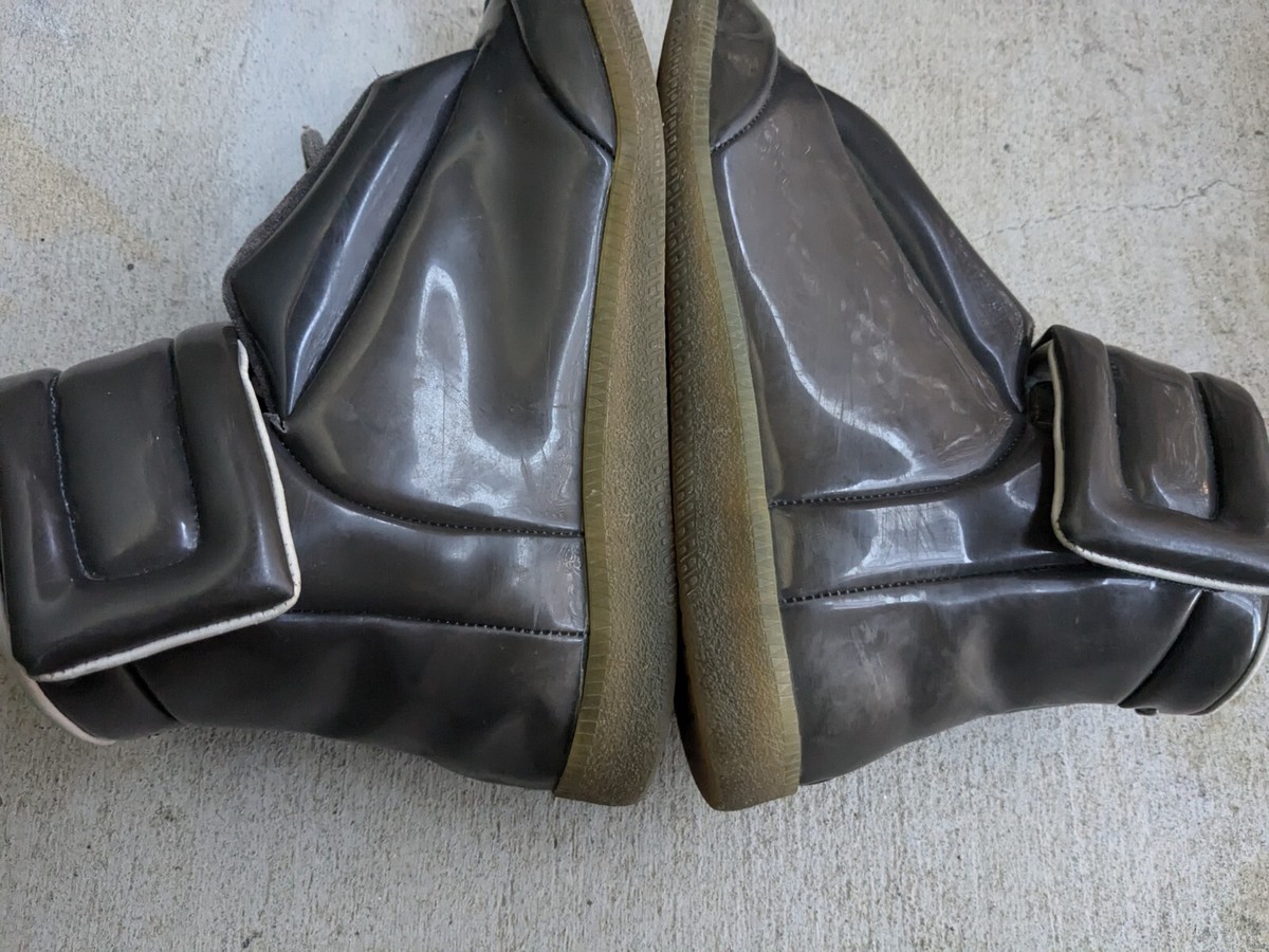 Maison Margiela Future Gray PVC Men 7 40 Leather Sneakers