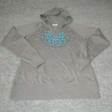 Columbia Womans Light Hoodie Size Large Grey