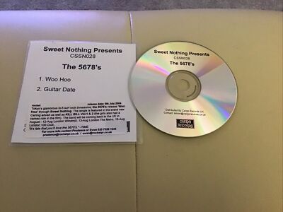 The 5678 s - Woo Hoo / Guitar Date - CD Single 2004 - Rare Promo CD