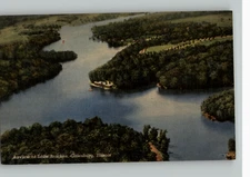 Postcard - Airview Aerial View of Lake Bracken Galesburg Illinois