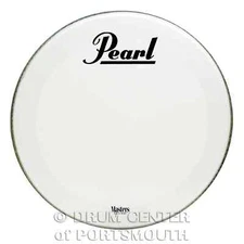 Pearl Coated Bass Drum Logo Head 20"