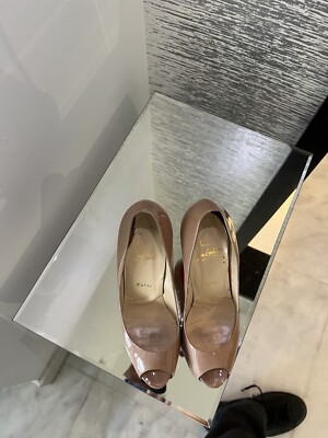 Christian Louboutin ベージュ スタッズ ハイヒール Christian Louboutin スパイクスタッズ パンプス ベージュ サイズ36 23