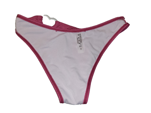 Sexy Pink Heart Bikini Size Medium Floral Embroidered Tie Top 2 Piece OIINAA - Picture 17 of 19