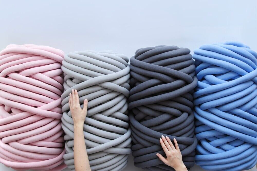Chunky Cotton tube yarn DIY Arm Knitting Giant Bulky Yarn Super