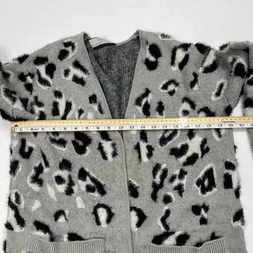 Decjuba Cardigan Button Up Mid Length Women Size M / L Grey Nylon Acrylic Blend - Picture 10 of 11