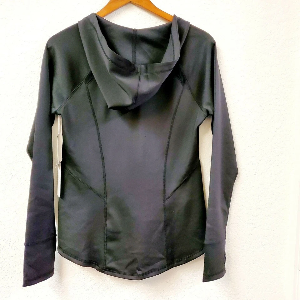 NYDJ City/Sport Fitted Athletic Hoodie Thumb Hole Size M - Image 2 of 4