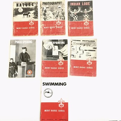 Lot of Vintage 1960 Boy Scouts of America Manual Booklet Merit Badge Handbooks
