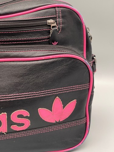 đAdidas Tasche Vint Airliner schwarz Rosa Bag UmhĂ€ngetasche Selten - Bild 5 von 11