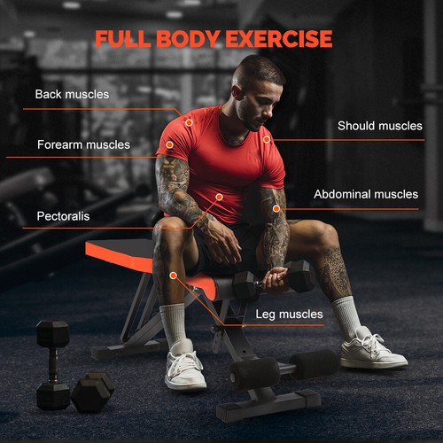 Adjustable Weight Bench Fitness Weight Bench Incline Decline Bench for Home Gym - Picture 3 of 13
