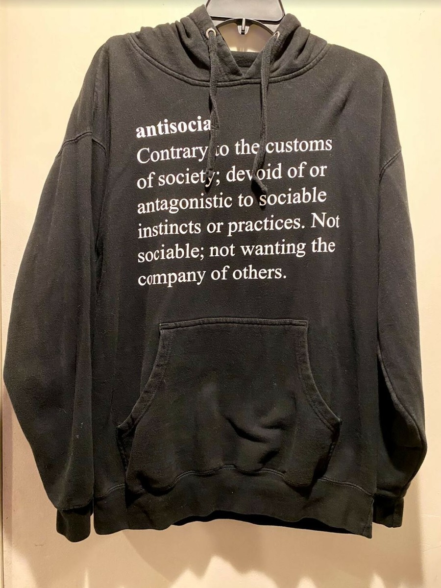 Anti social social club hoodie RARE antisocial definition Anti social social club hoodie RARE antisocial definition