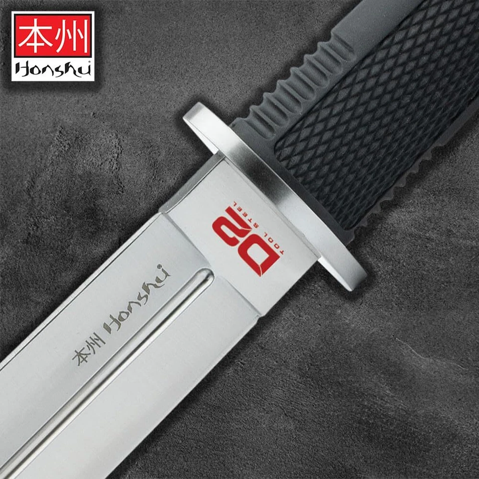 Honshu D2 Fighter Fixed Blade Knife | D2 Tool Steel Blade | Full Tang - Image 3 of 4