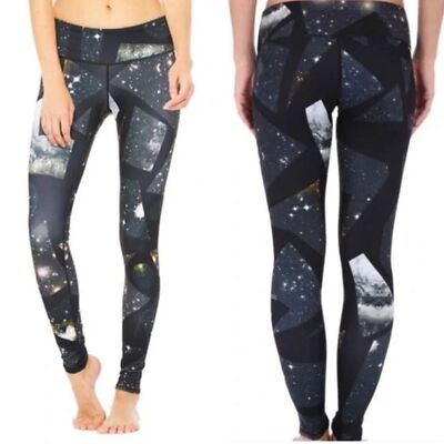 ALO Yoga VAPOR SPACE Airbrushed PANTS Size M