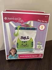 American Girl Crafts DIY Cute Kitty Tote Bag Kit Set 45 Pieces Kid Activity NIB