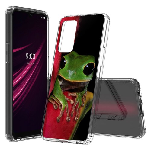 Slim Hybrid Hard Case Flexible TPU Bumper Cover for T-Mobile REVVL V+ 5G - Picture 33 of 59