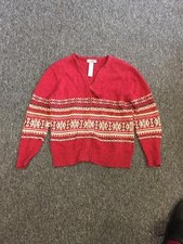 Tiara International Zip Up Tassel Cardigan Sweater Small S Long Sleeve Knit