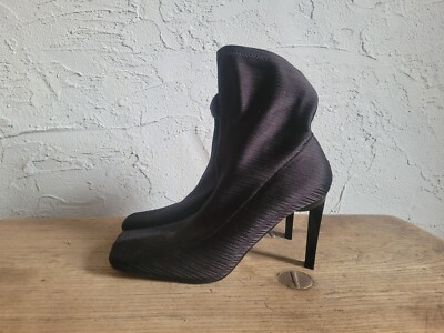 Schwarze Sockboots Pumps Sock Boots Highheels Stiefeletten Stillettos Topshop 