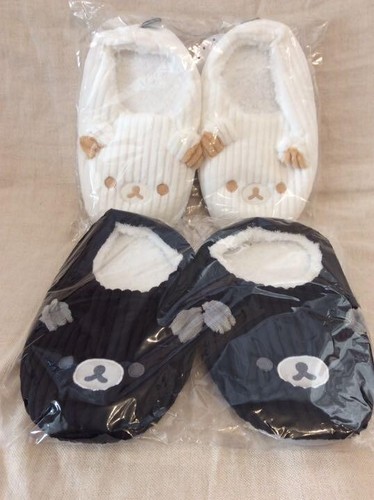 Rilakkuma Korilakkuma Corduroy Slippers set House Shoes - Picture 2 of 2