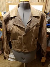 Lizwear Country Vtg 90's Nwt Denim Jacket 14 Plus Brown Short Claiborne Free Shp