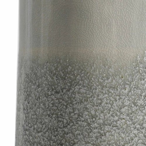 UTTERMOST 28436 ABDEL TWO-TONE LIGHT GRAY GLOSS SHEEN CERAMIC TABLE LAMP - Picture 4 of 6