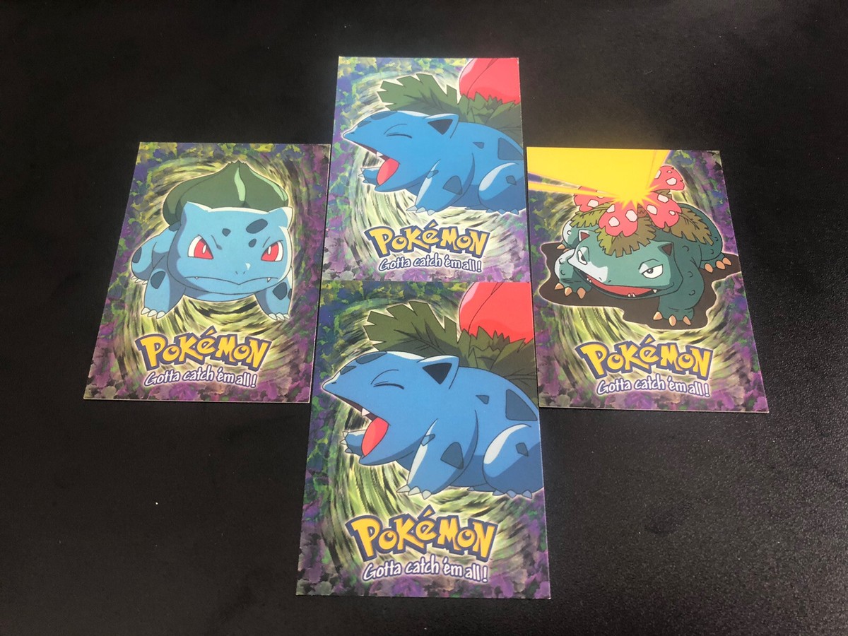 【PSA9,10,10】Bulbasaur Ivysaur Venusaur Pokemon Topps 1995 Bulbasaur Ivysaur Venusaur | eBay