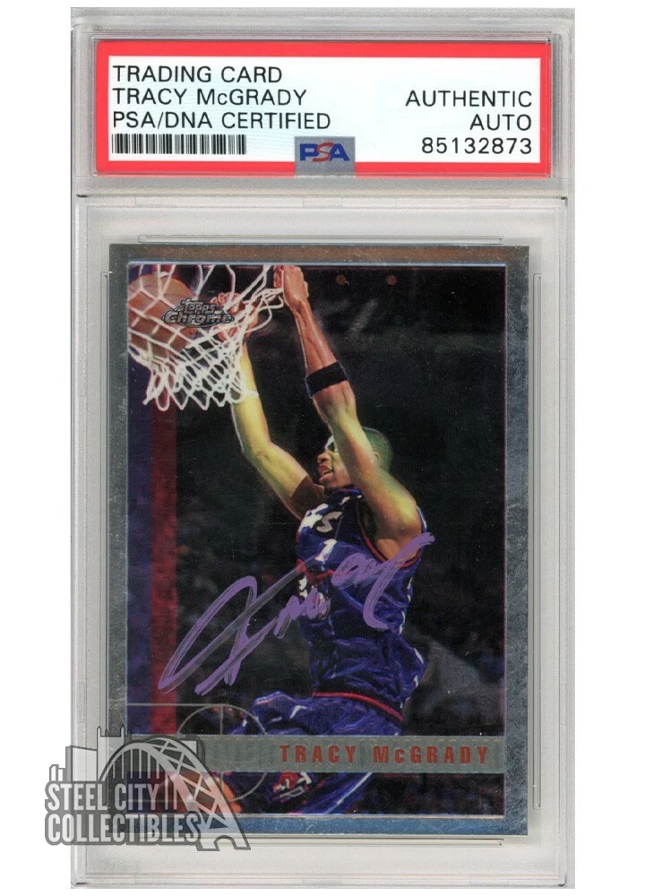 Topps Tracy McGrady Basketball Autographed Sports Trading Cards