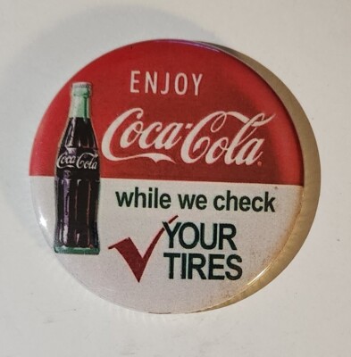 Ski Soda Drink Magnet/Mirror/Pin Back 2.25 Round Vintage Sign