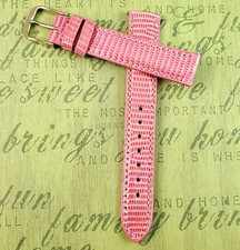 The Collection by Hadley Roma 15mm Pink Genuine Java Lizard LS2002 Hand Made USA