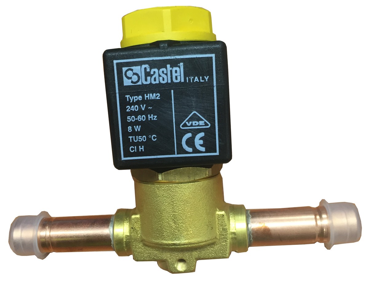 CASTEL SOLENOID VALVE AND COIL 1/4" SOLDER 240V SUITS ALL REFRIGERANTS  RF793 | eBay Australia