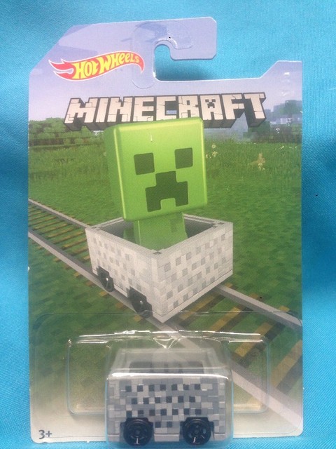 Hot Wheels Minecraft Creeper Minecart 1:64 Diecast New ...