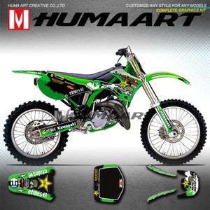 Dirt Bike Graphic Kit Decal For Kawasaki Kx 125 Kx 250 1999 2000
