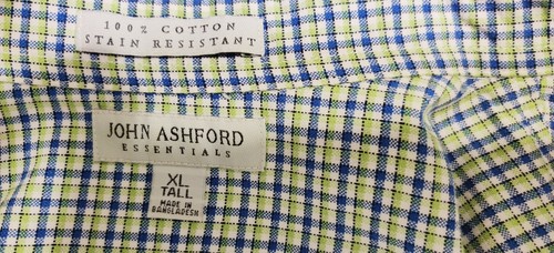 John Ashford Essentials XLT Men's Button-Down Short Sleeve Shirt 1188 - Picture 4 of 6