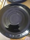 Set Of 12  Black Glass Saucers  Estate JJ #110 — photo 4