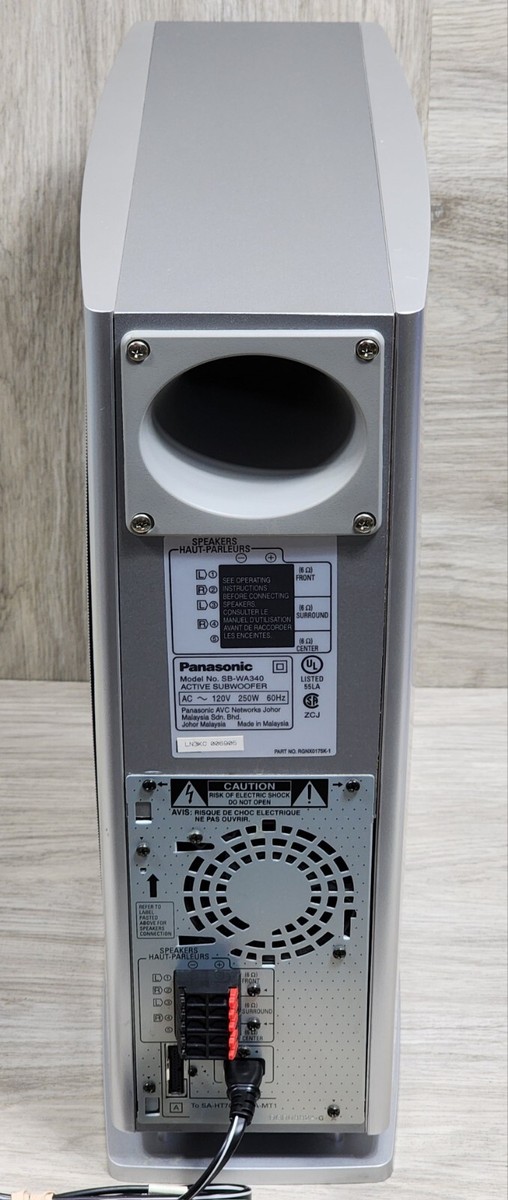 Panasonic SB-WA340 Silver Wired Home Theater Active Subwoofer