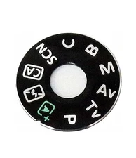 Metal Dial Mode Plate with Glue for Canon EOS 70D DSLR Camera